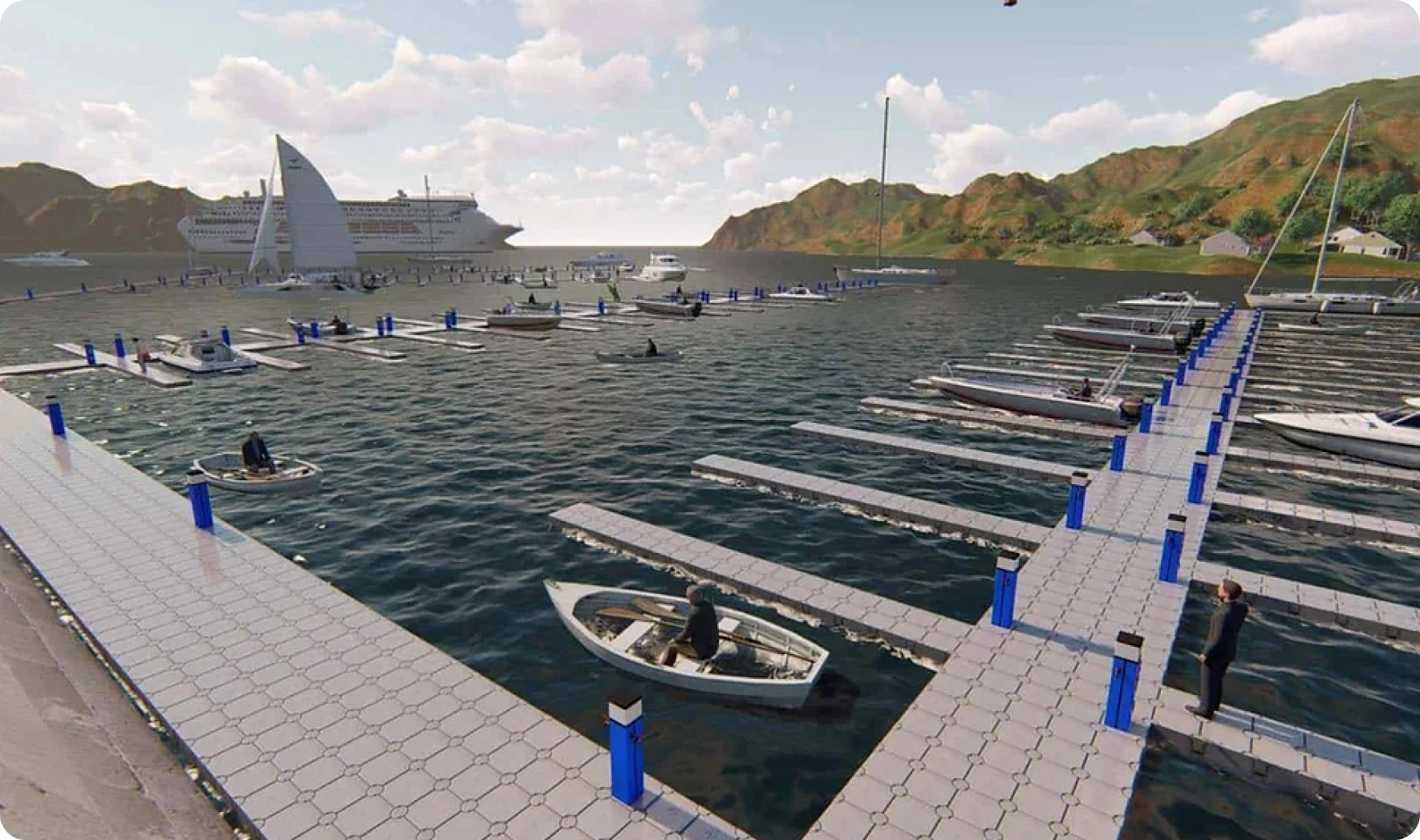 Плавучая платформа для отдыха